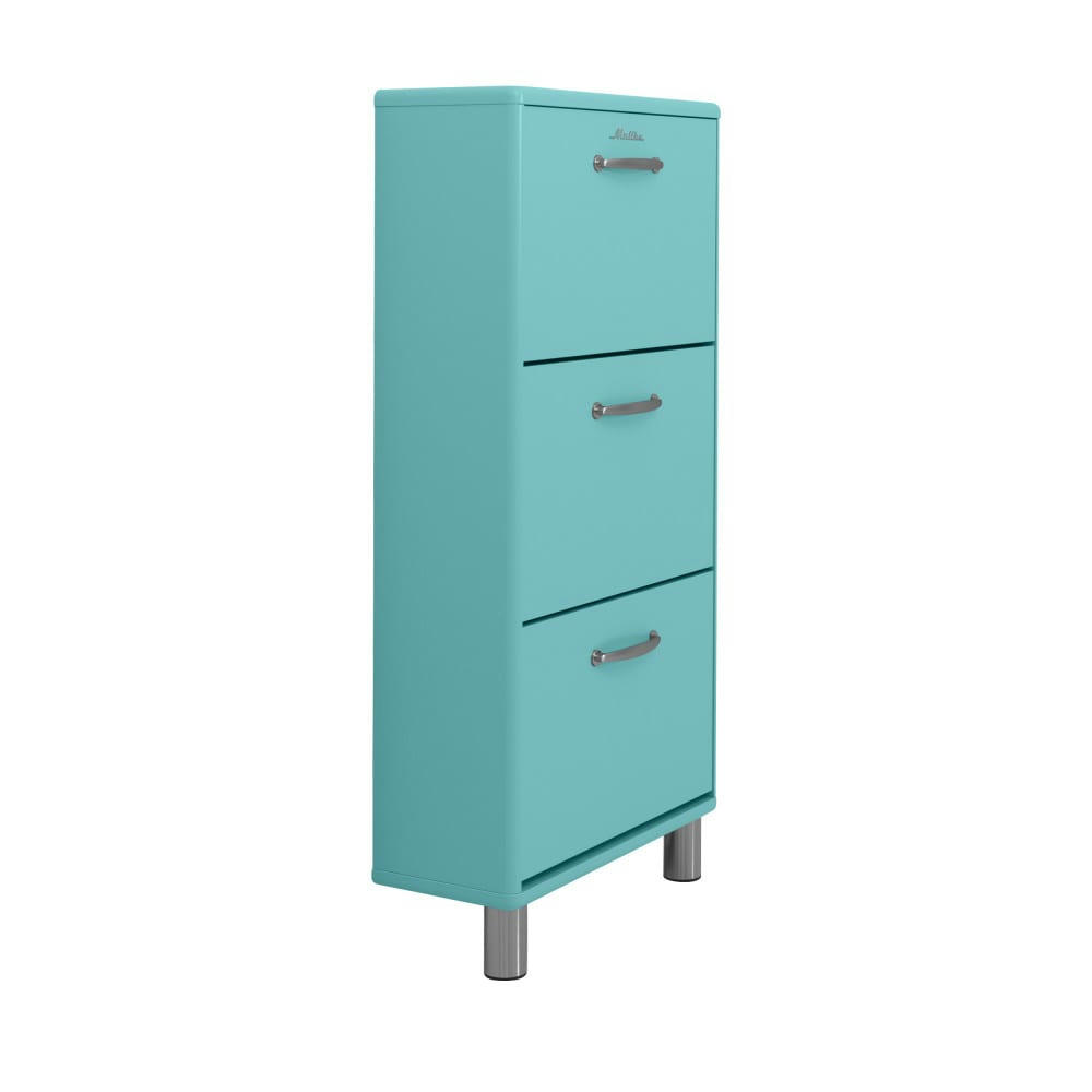 MALIBU - Meuble à chaussures L58cm turquoise