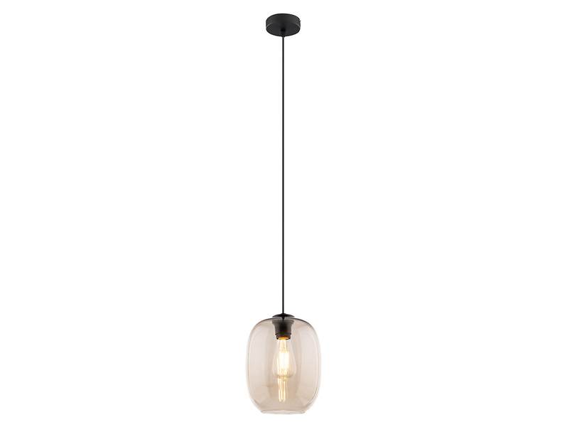 Lampa wisząca Elio szklana beżowa