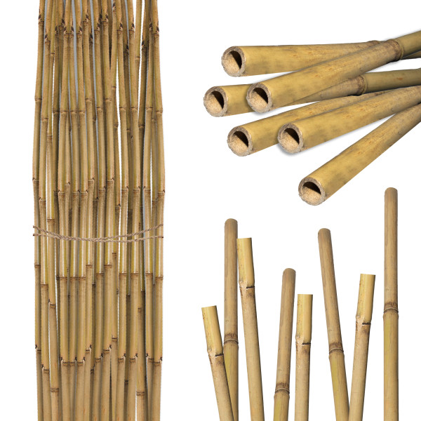 Tyczka Bambusowa 4iQ Group podpora do roślin 180cm 20-22mm zestaw 25szt.