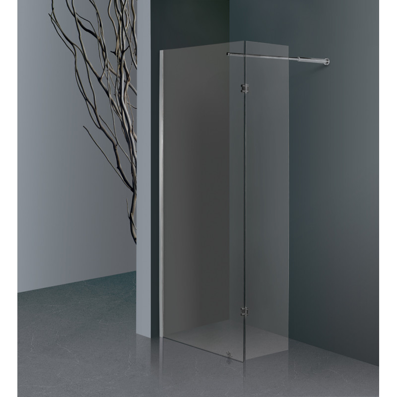 Paroi de douche transparente avec volet Cariba 90 x 210 cm ONDÉE