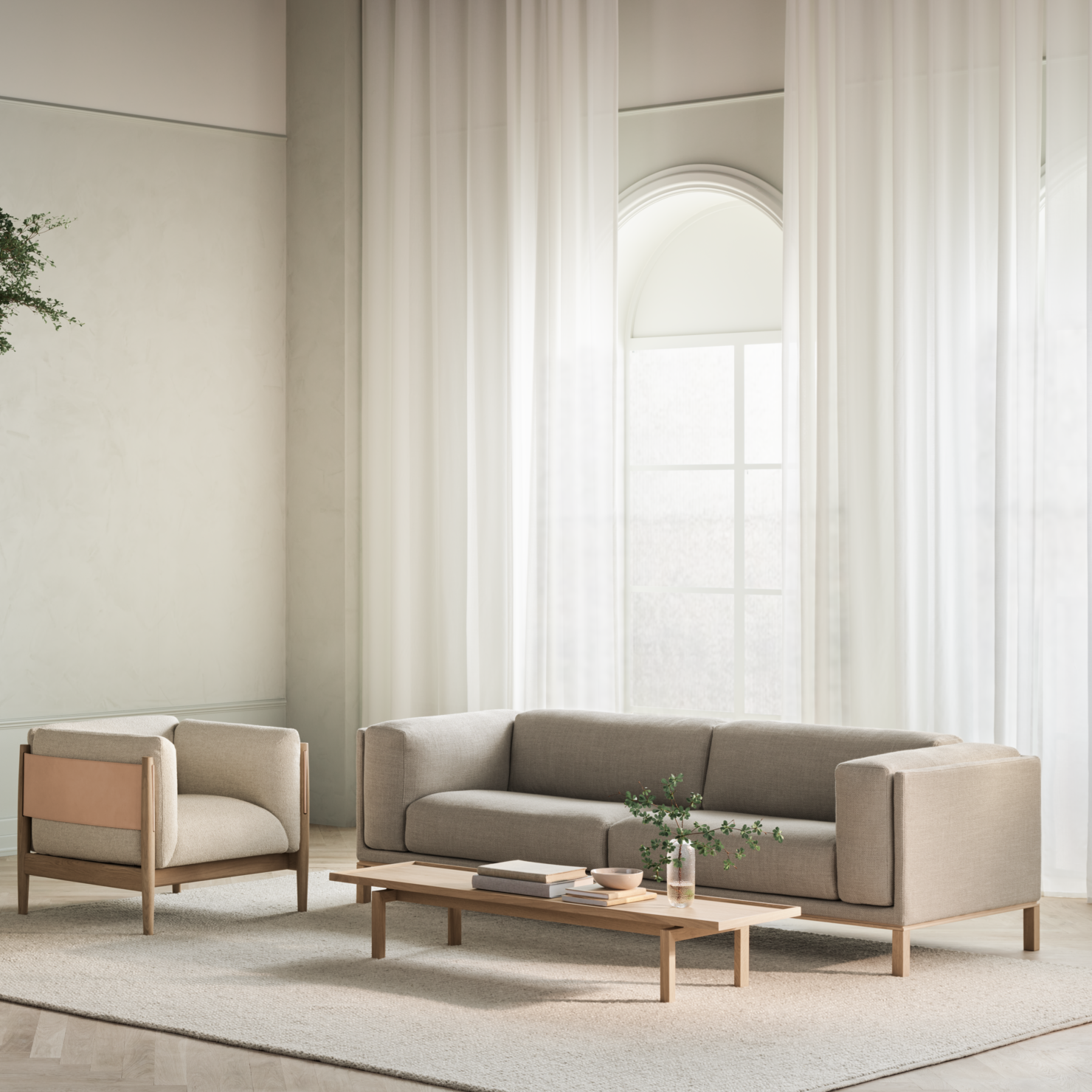 Bolia Cosy 3-zitsbank - Dark Beige