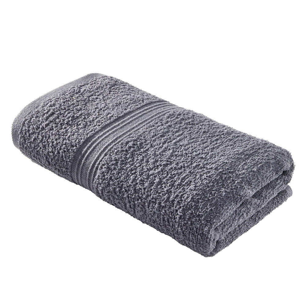 Serviette de toilette 50x90cm coton gris fusain