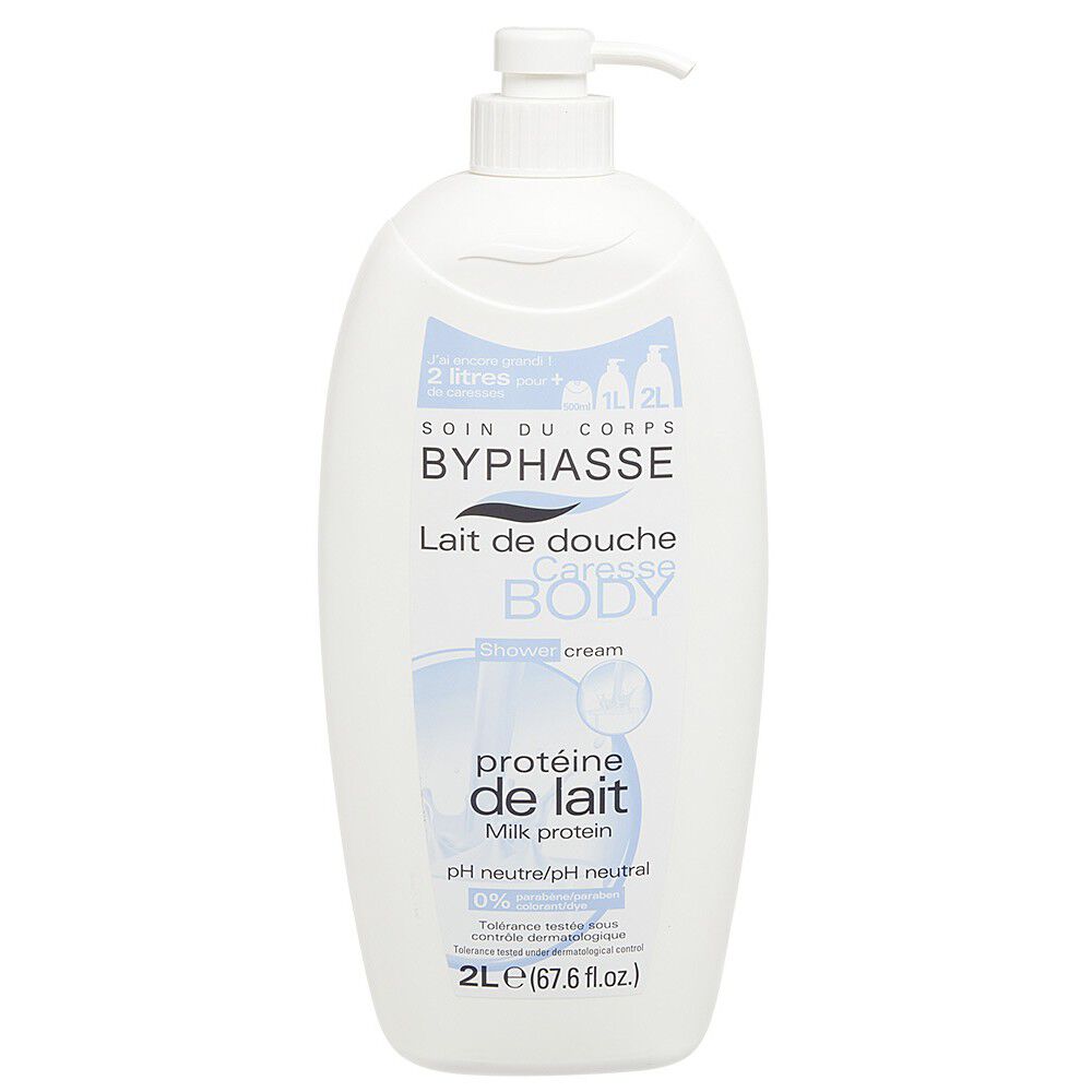Lait de douche protéine de lait 2L Byphasse