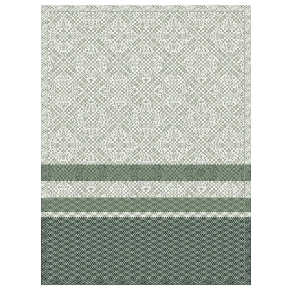 ESSENTIEL GRAPHIQUE - Torchon en coton nature 60 x 80