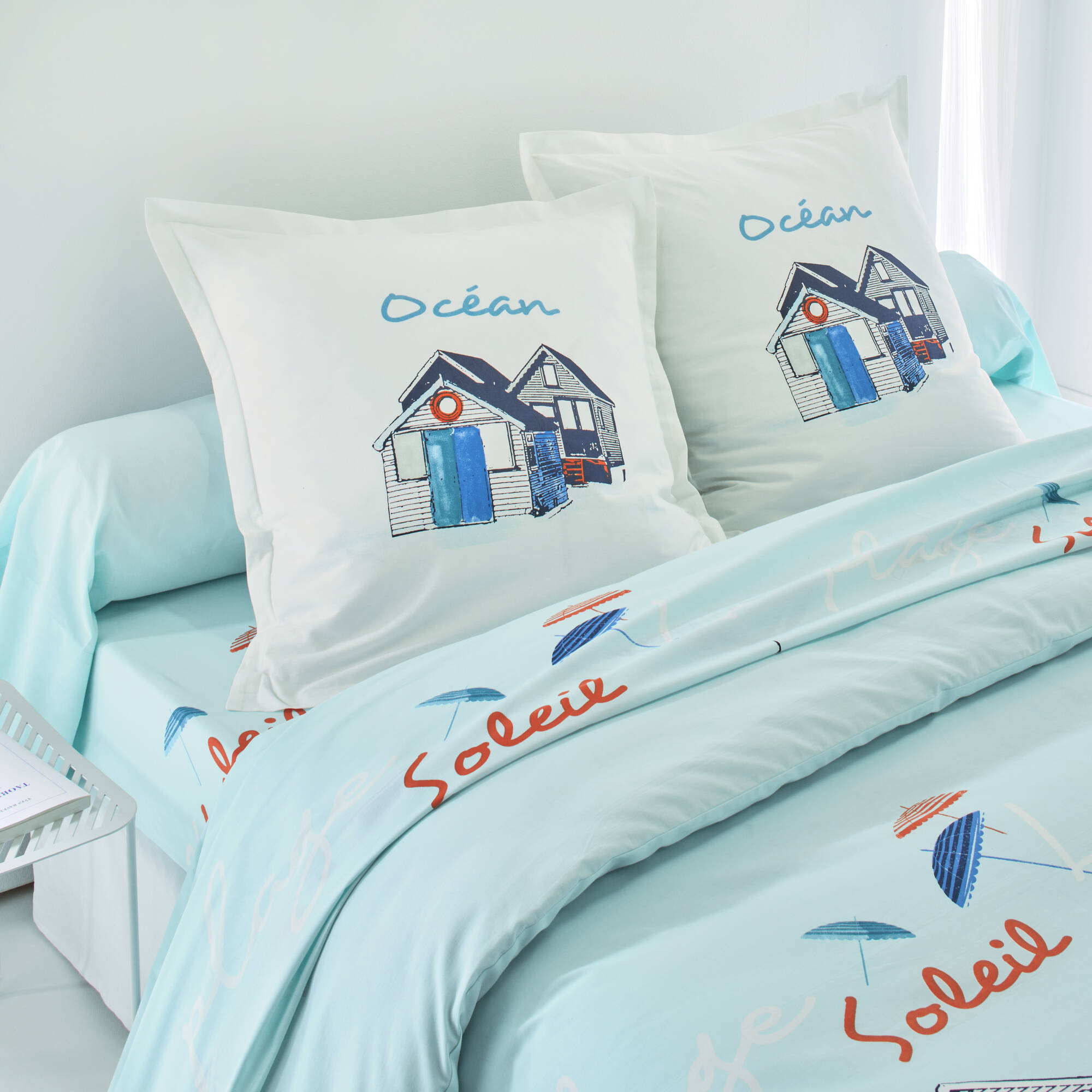 Linge de lit Cabine en coton imprimé