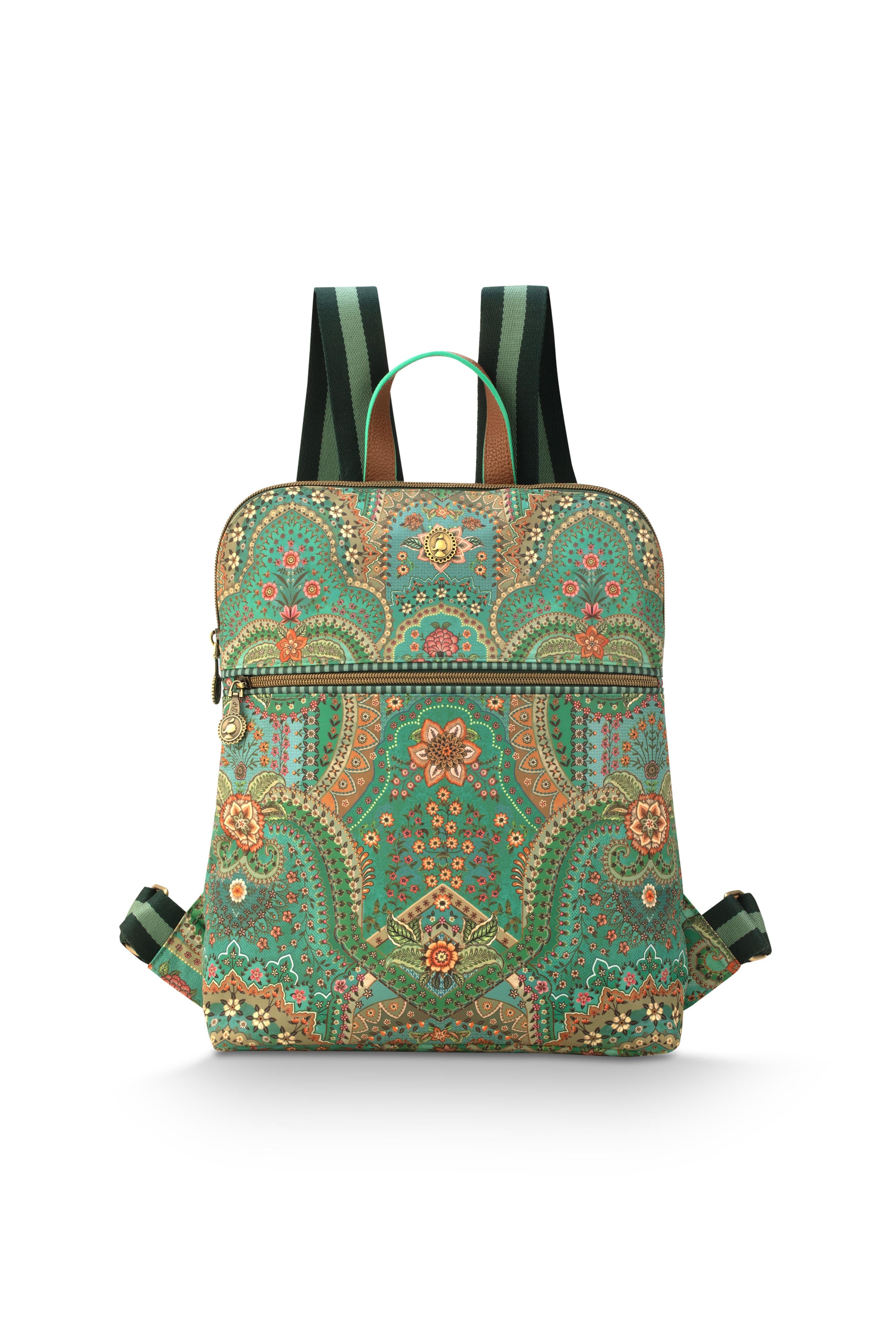Pip Studio - Finlee Rugzak Dames - Jabali - Groen - 28x11x36cm