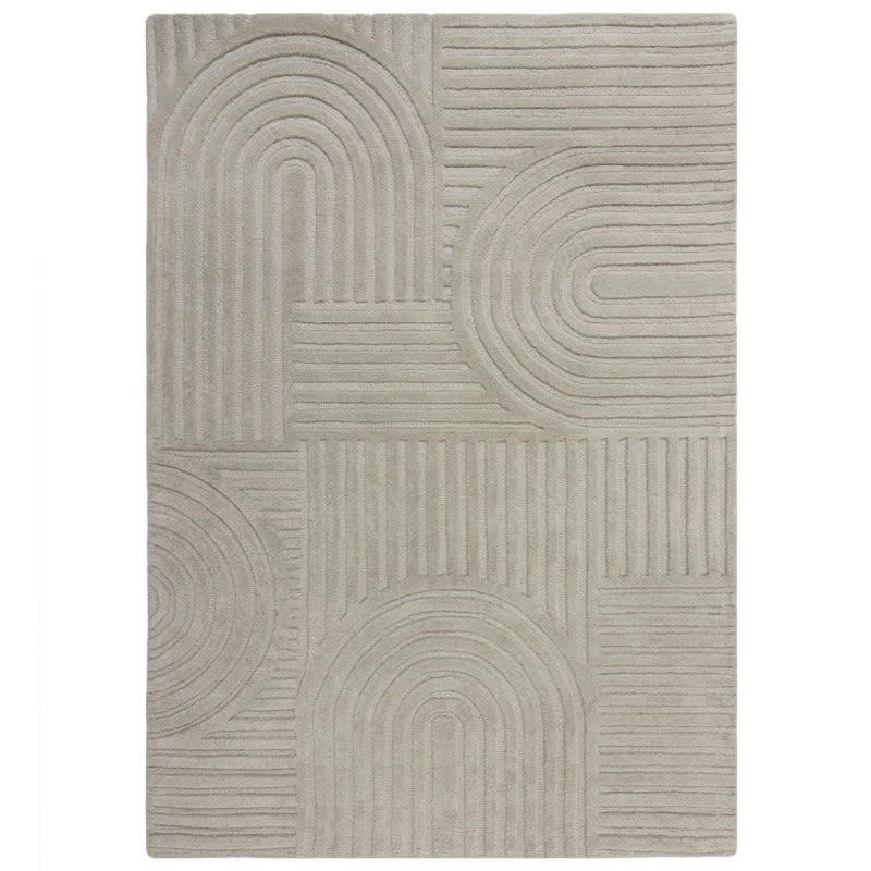 GARDEN - Tapis design 3D Gris zen 120 x 170