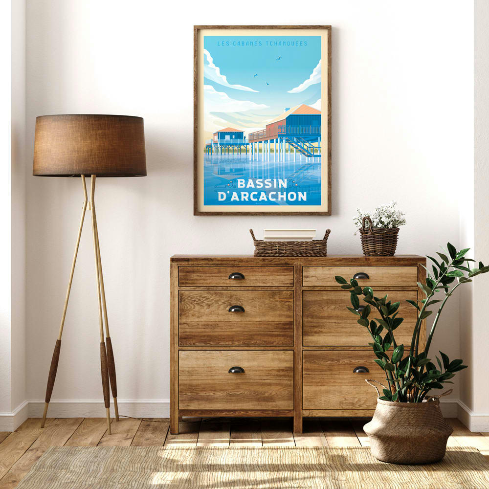 - Affiche Arcachon  50x70 cm