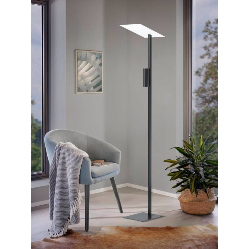 Lampadaire Budensea noir GU10 2 x 4,5 W EGLO