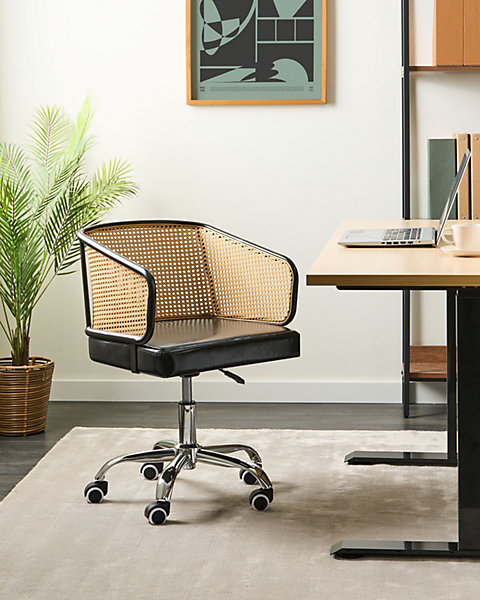 Chaise de bureau TUCSON Cuir PU Noir