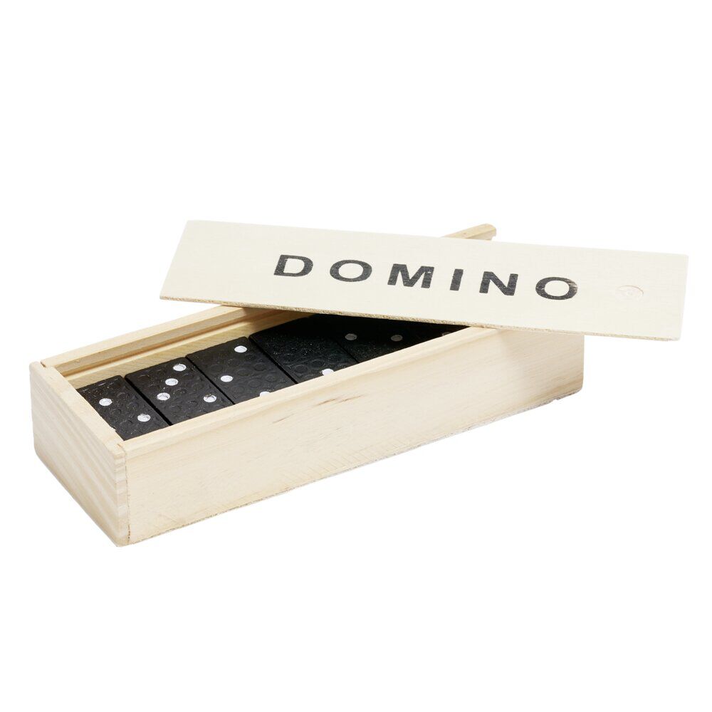 Domino dans boÎte en bois 28 pièces