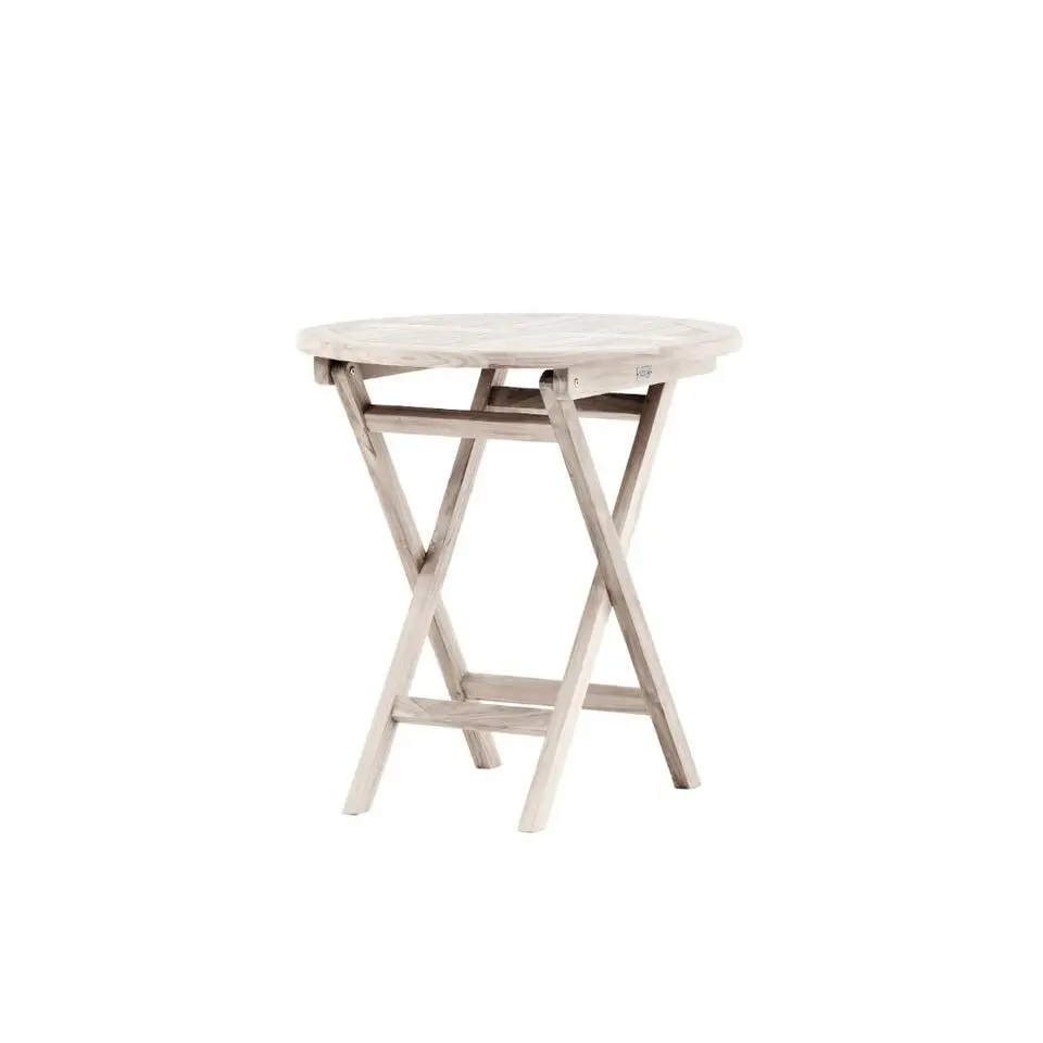 Hioshop Kenya cafetafel &Oslash;70cm whitewash