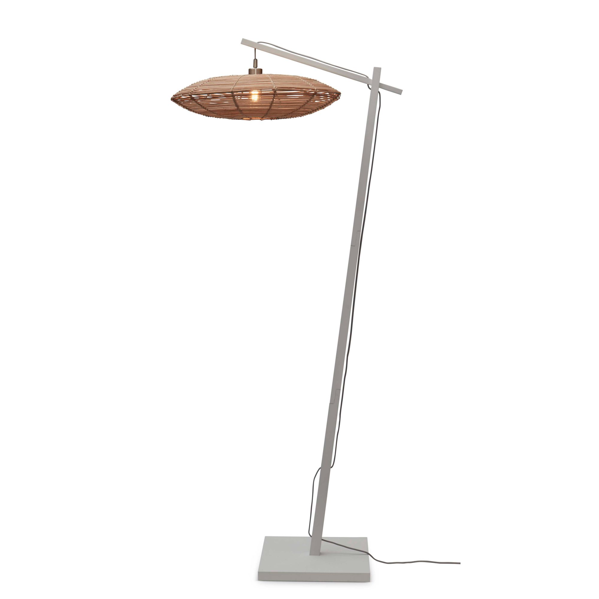 GOOD&MOJO vloerlamp Tanami - bruin - Ø25cm