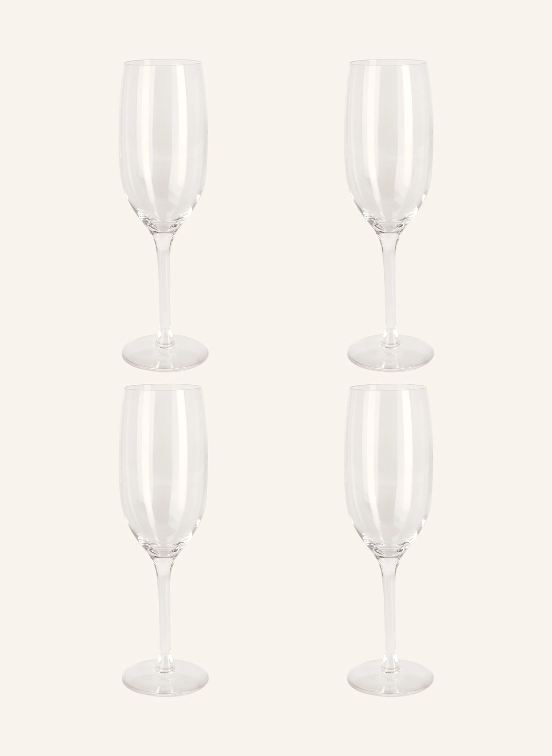 ALESSI 4er-Set Sektgläser MAMI XL