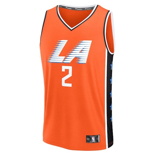 Kawhi Leonard LA Clippers  2025/26 City Edition Fast Break Jersey - Orange