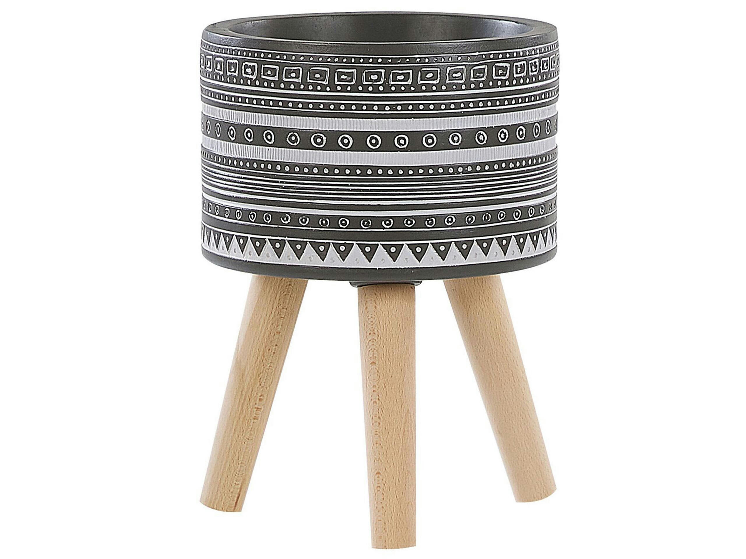 ARGINIA - Cache-pot d'extérieur en matériaux synthétiques gris H35