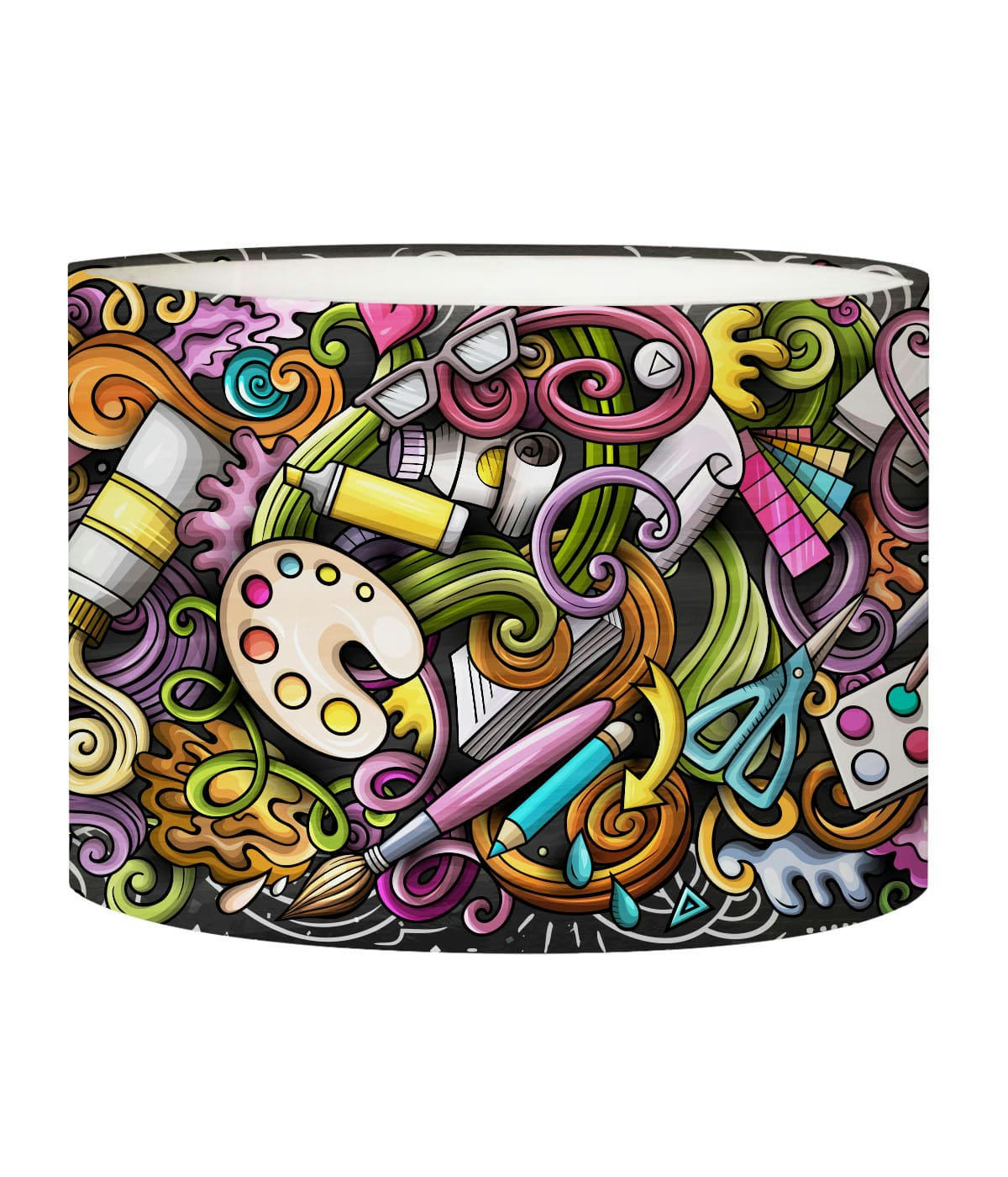 ENFANT - Abat-jour chevet Graffiti D: 25 x H: 20