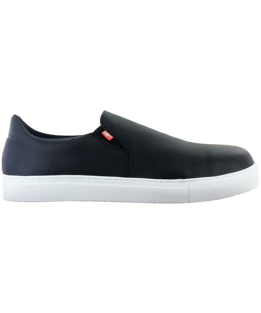 Mellow Walk Men's Owen Steel Toe Slip Resistent Leather Slip On Shoes