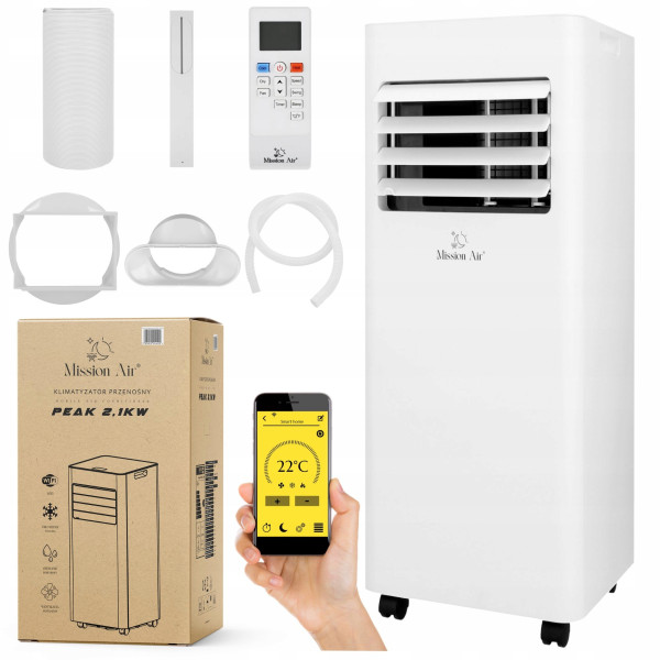 Klimatyzator Przenośny Mission Air Peak 2,1kw Osuszacz Timer Wifi