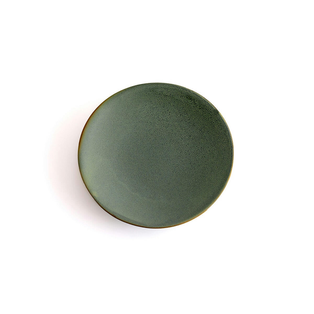 Lot de 4 assiettes plates grès émaillé, Nael