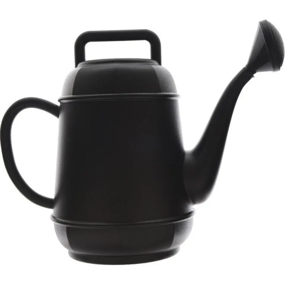 Decoris Gieter - 12 liter - zwart - kunststof
