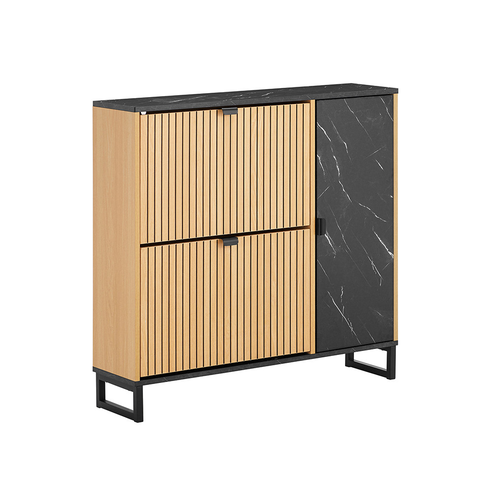 SoBuy Szafka na buty z dwoma drzwiczkami 90x24x88.5cm Nowoczesny FSR203-N