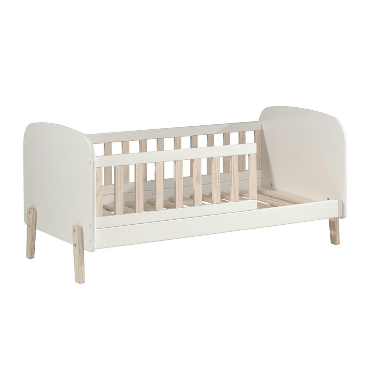 KIDDY - Lit 70x140 sommier inclus blanc