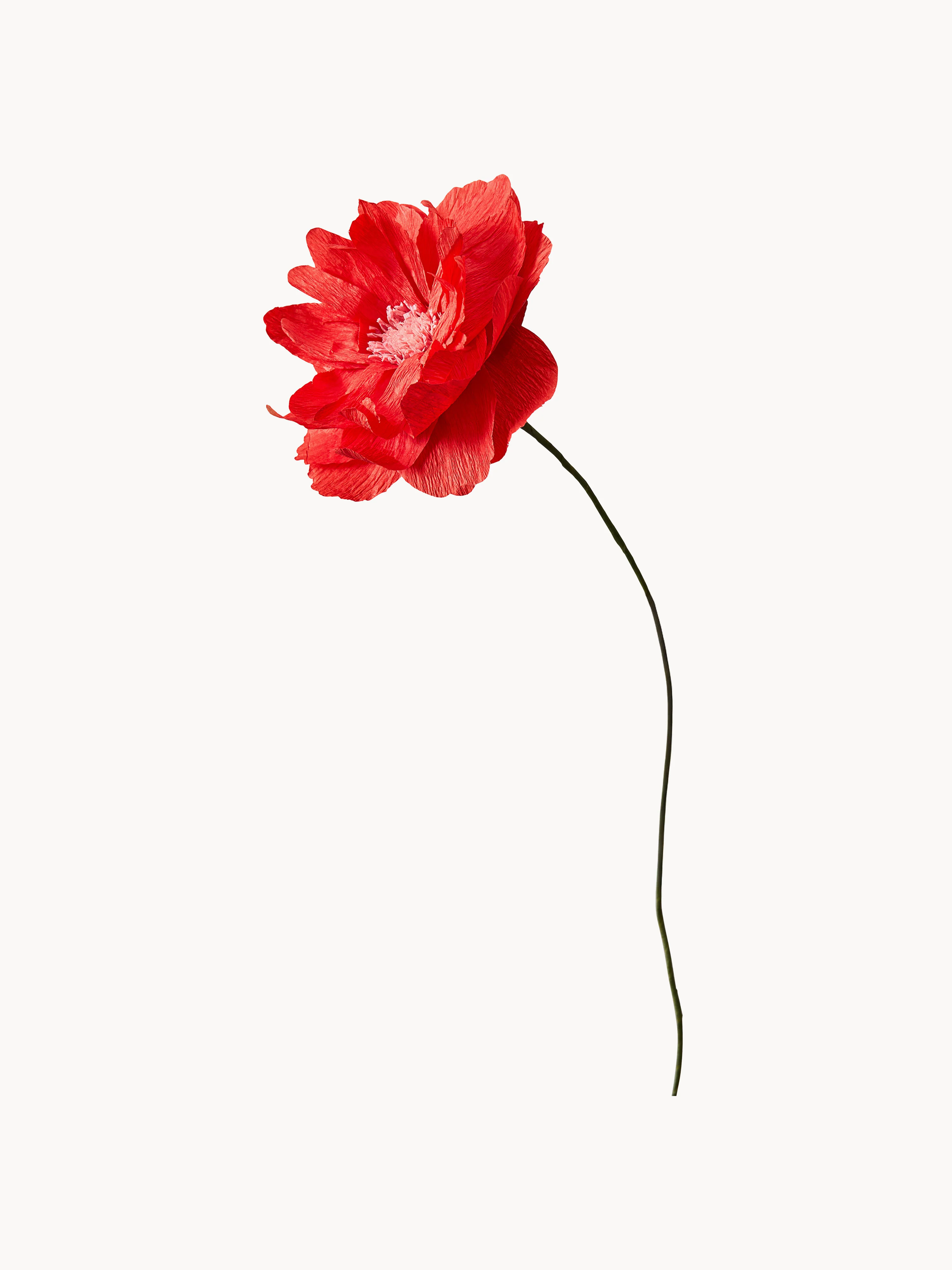 Handgefertigte Kunstblume Oriental Poppy