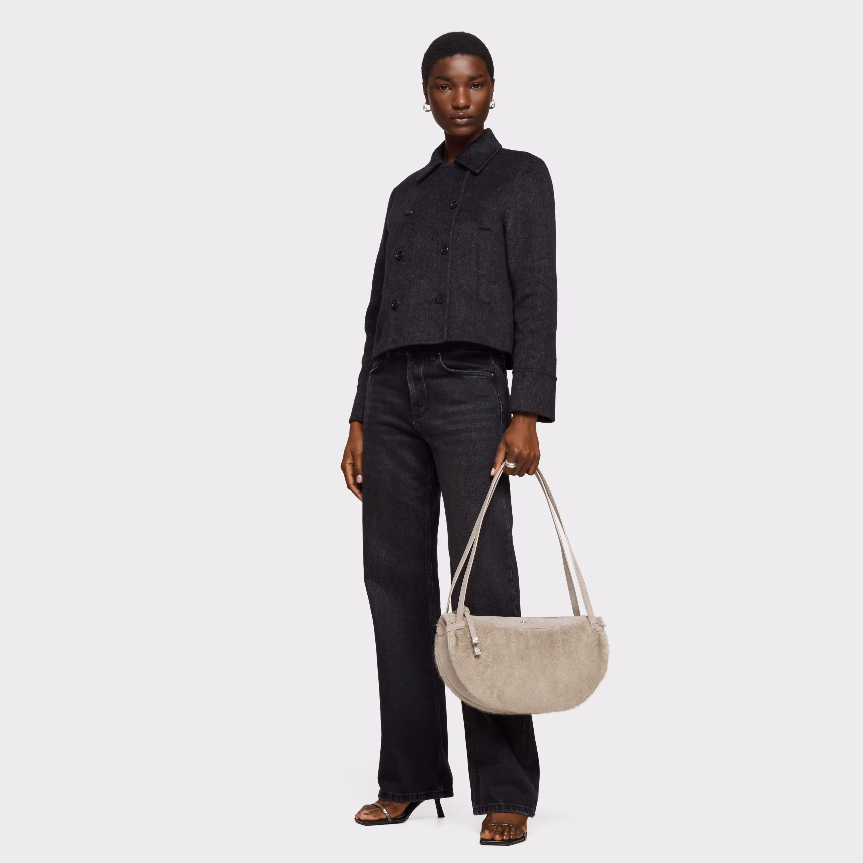 Bolso de hombro topo TOUS Halfmoon
