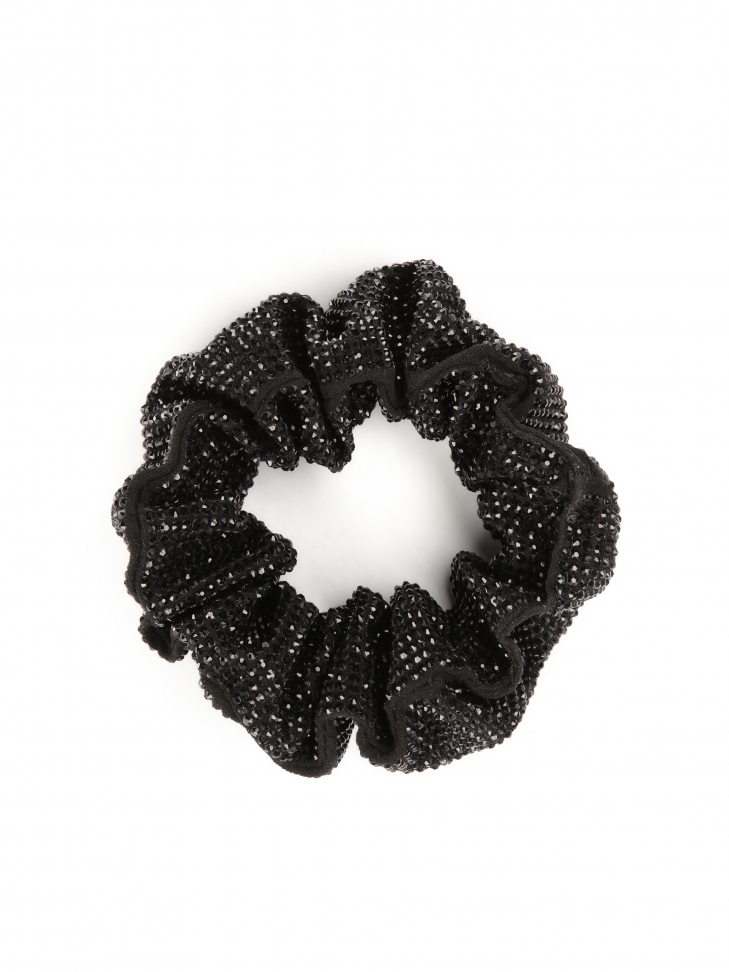 Black decorated hair elastic