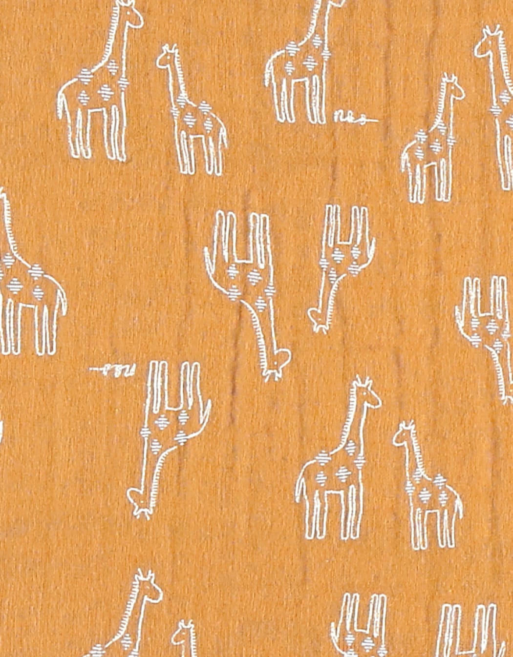 - Tour de lit respirant ocre motif girafes (lits 60x120 / 70x140 cm)