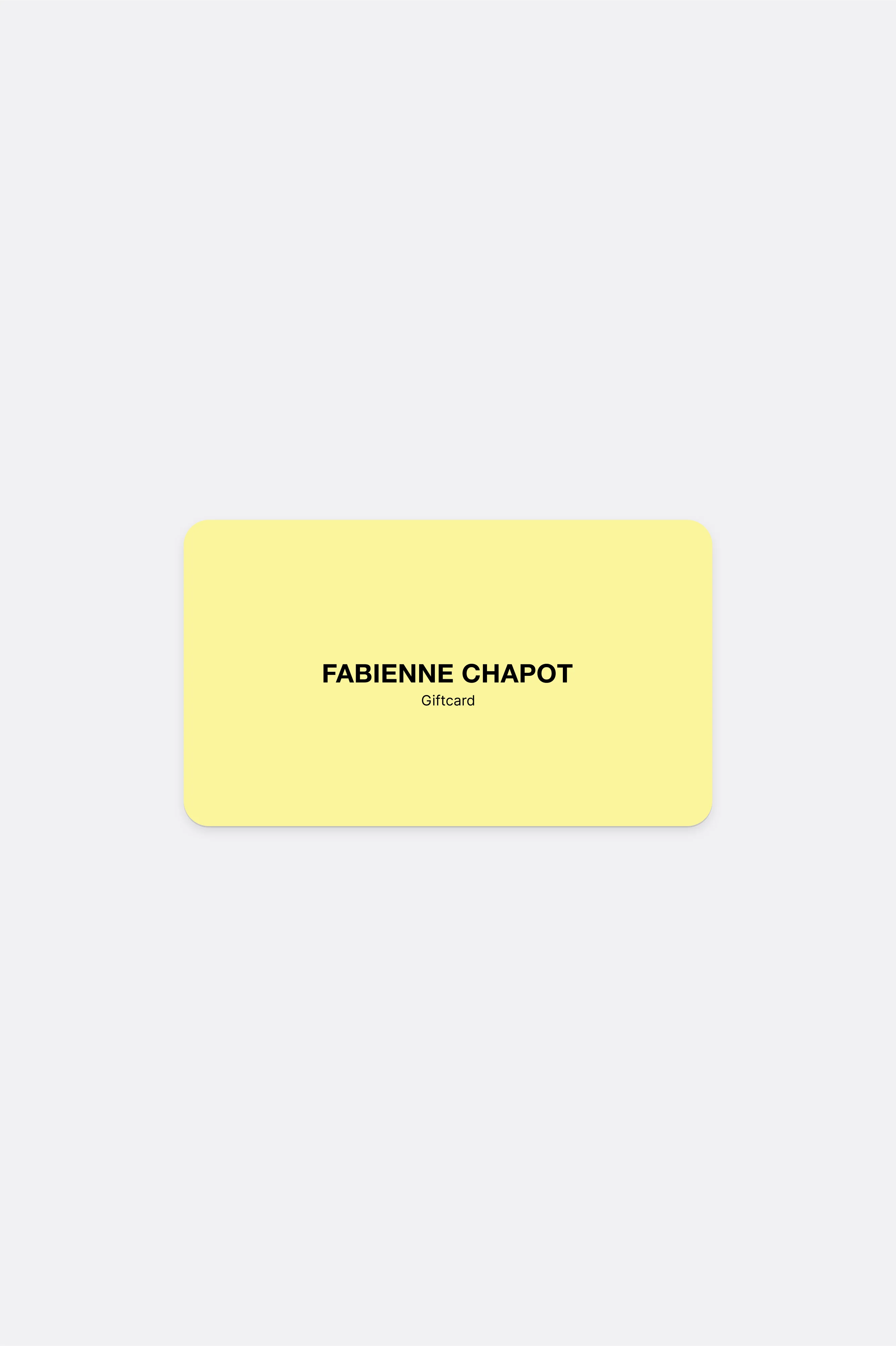 Digital giftcard (€25 - €250)