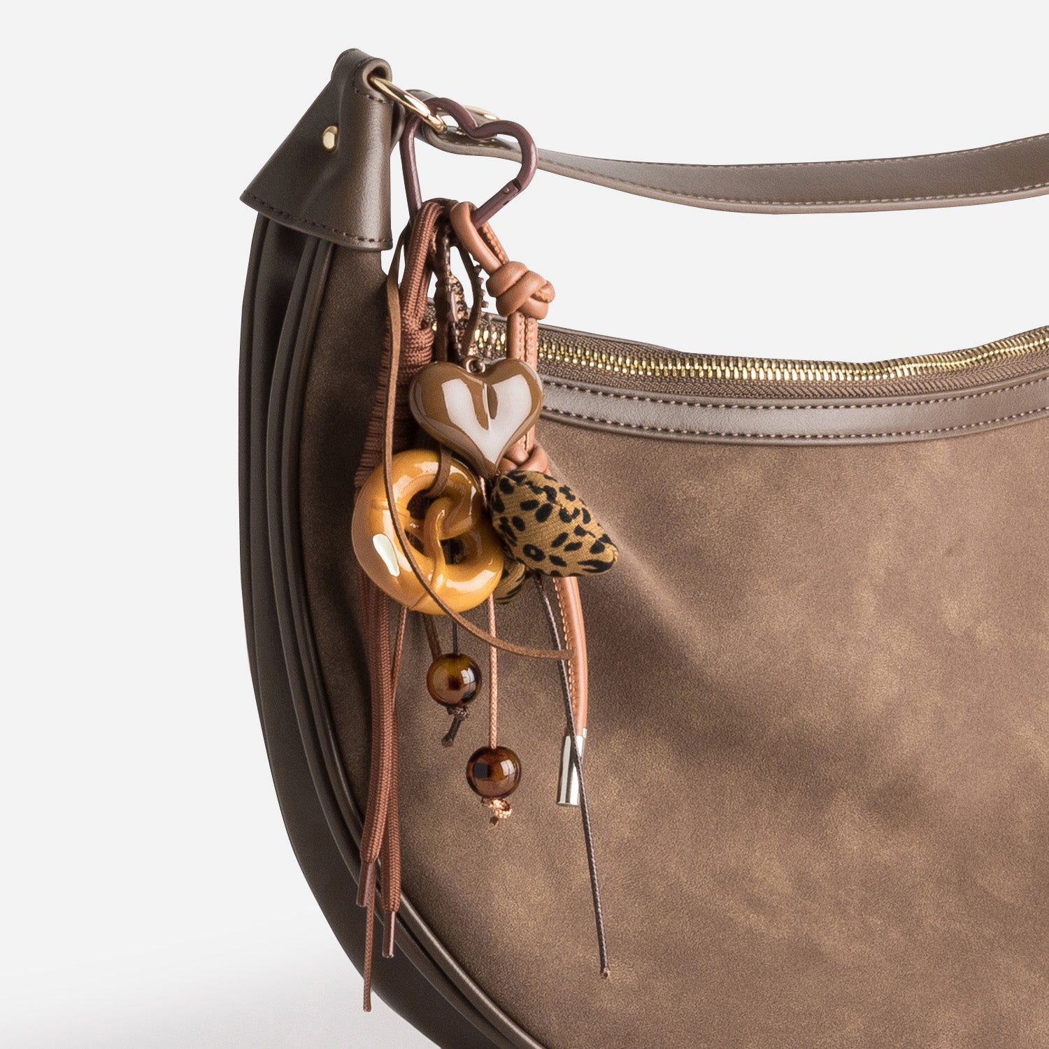 Bijou de sac TEXTO marron
