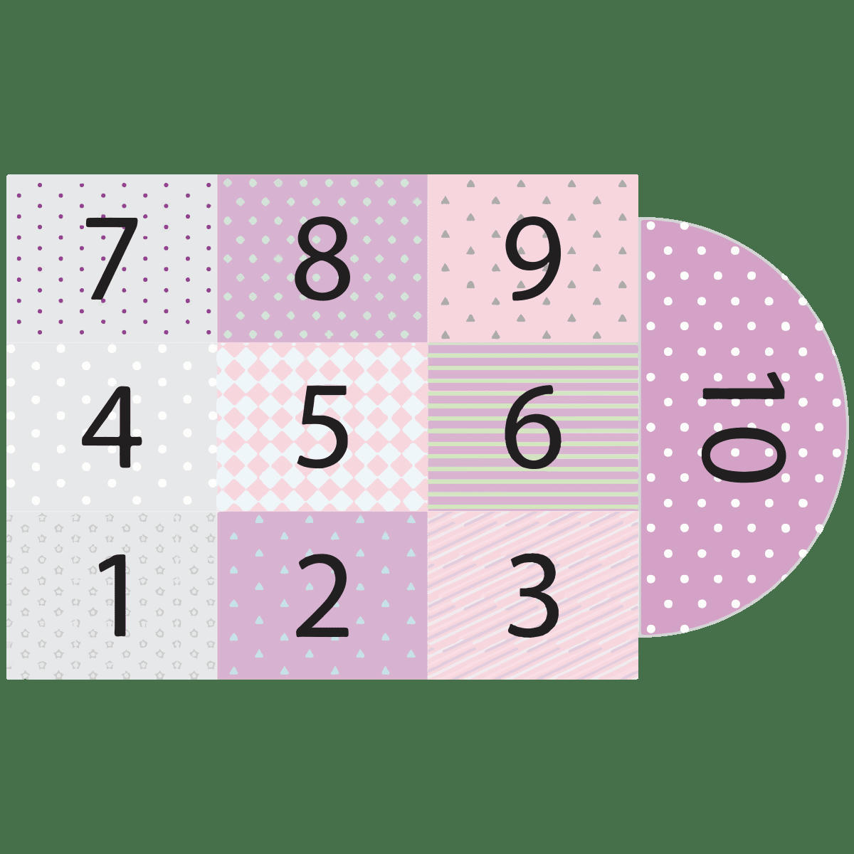 - Adhésifs stickers sol marelle girly 80x135cm