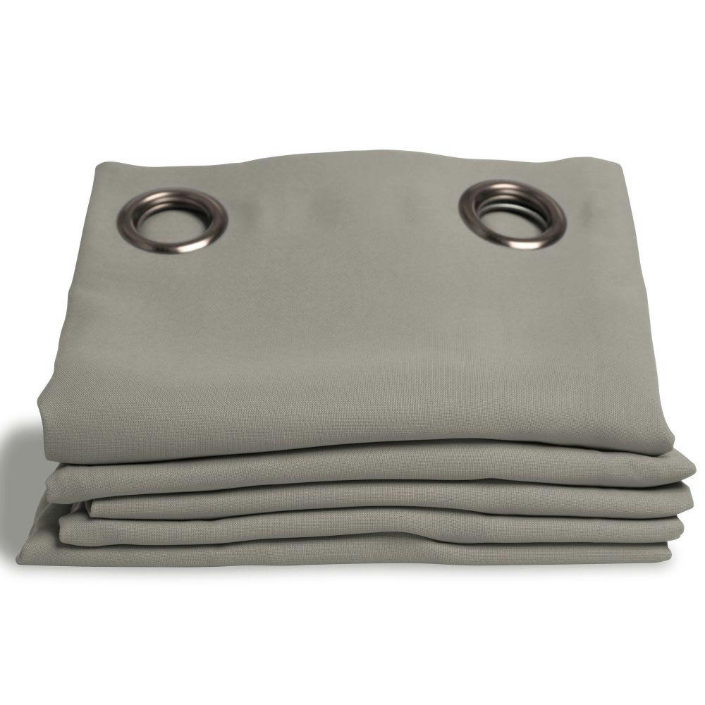 - Rideau occultant gris 140 x 260