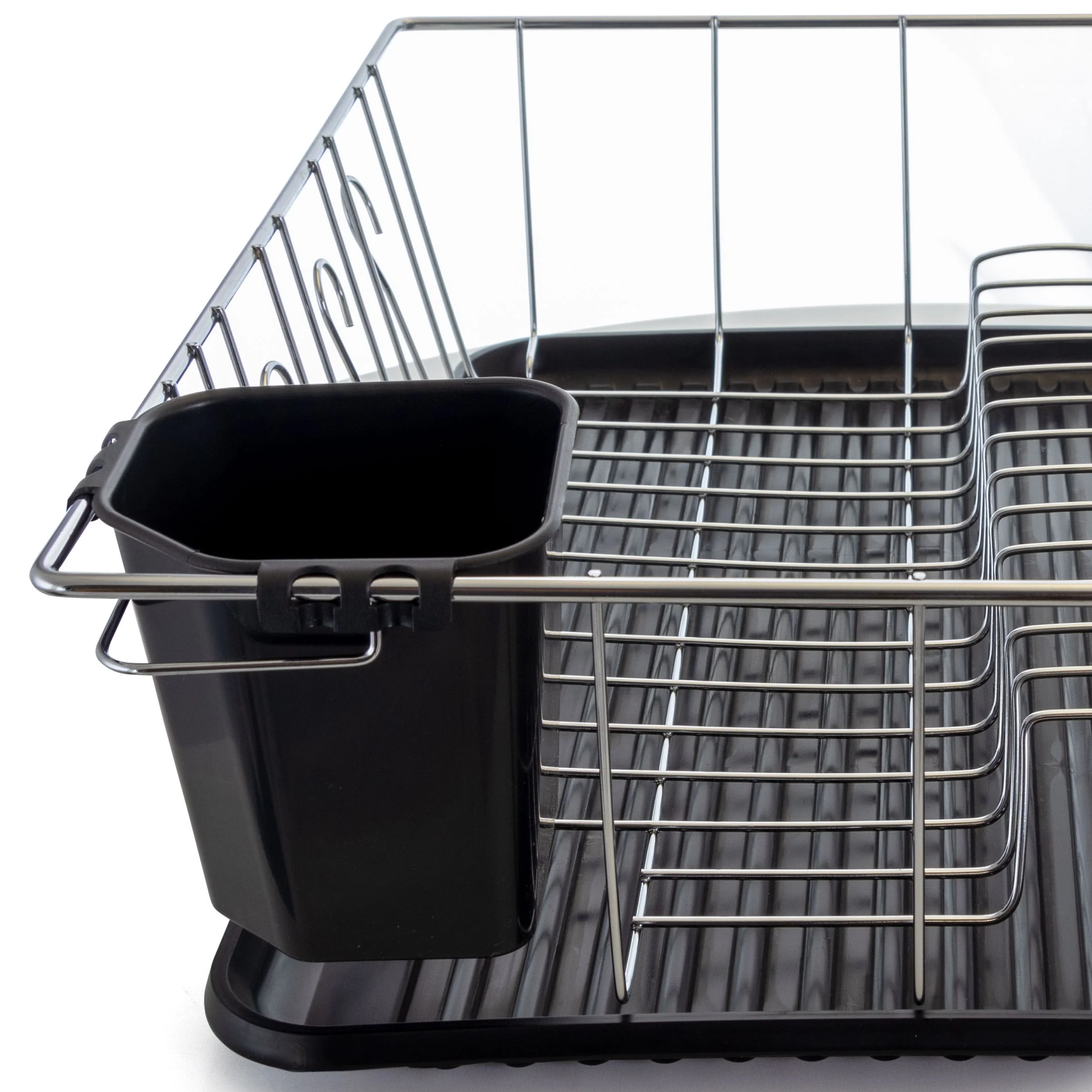 MegaChef 16in Kitchen Basics Chrome Plated Countertop Dish Drying Rack
