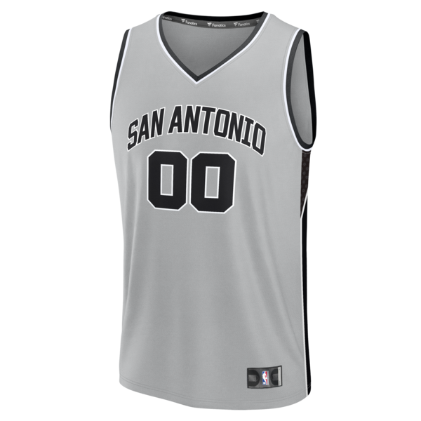 San Antonio Spurs  Youth Fastbreak Custom Jersey - Statement Edition - Silver
