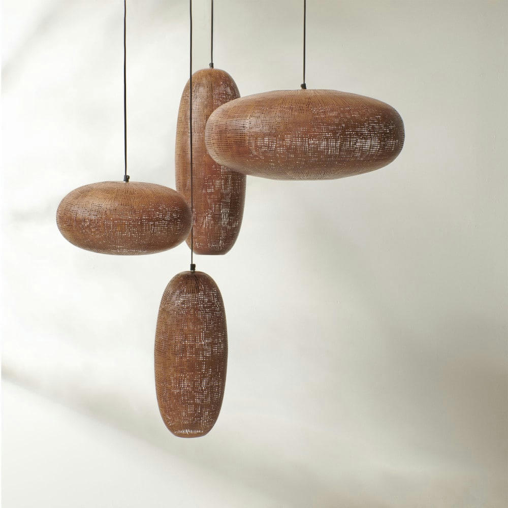 AMANI - Suspension en métal D36x20cm rouille