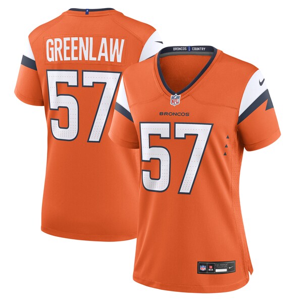 Dre Greenlaw Denver Broncos Nike Women's Team Game Jersey -  Orange