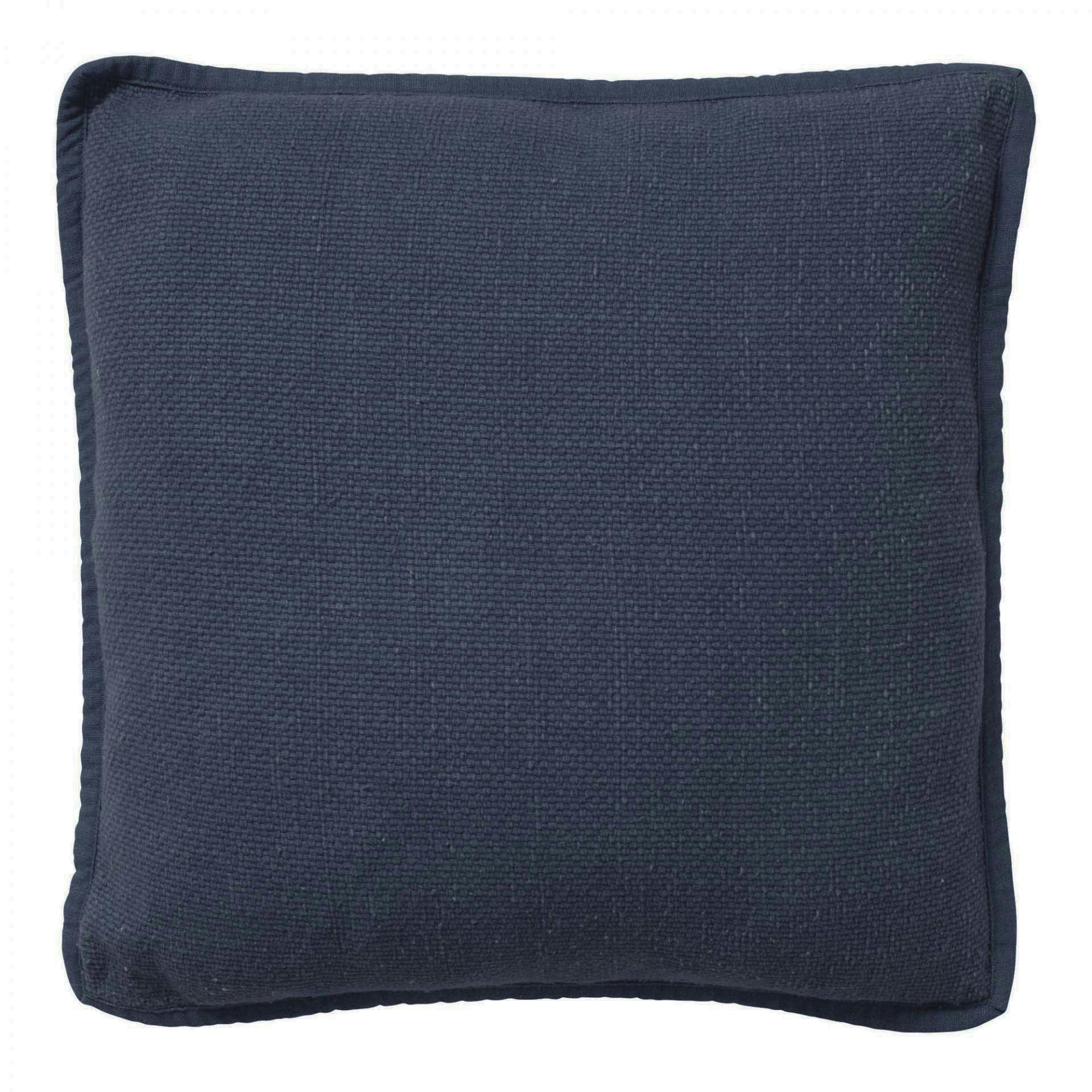 - Housse de coussin bleu en coton-45x45 cm uni