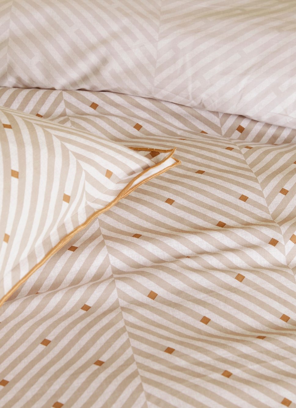 LOT DE 2 TAIES D'OREILLER EN PERCALE DE COTON ANDO GREGE