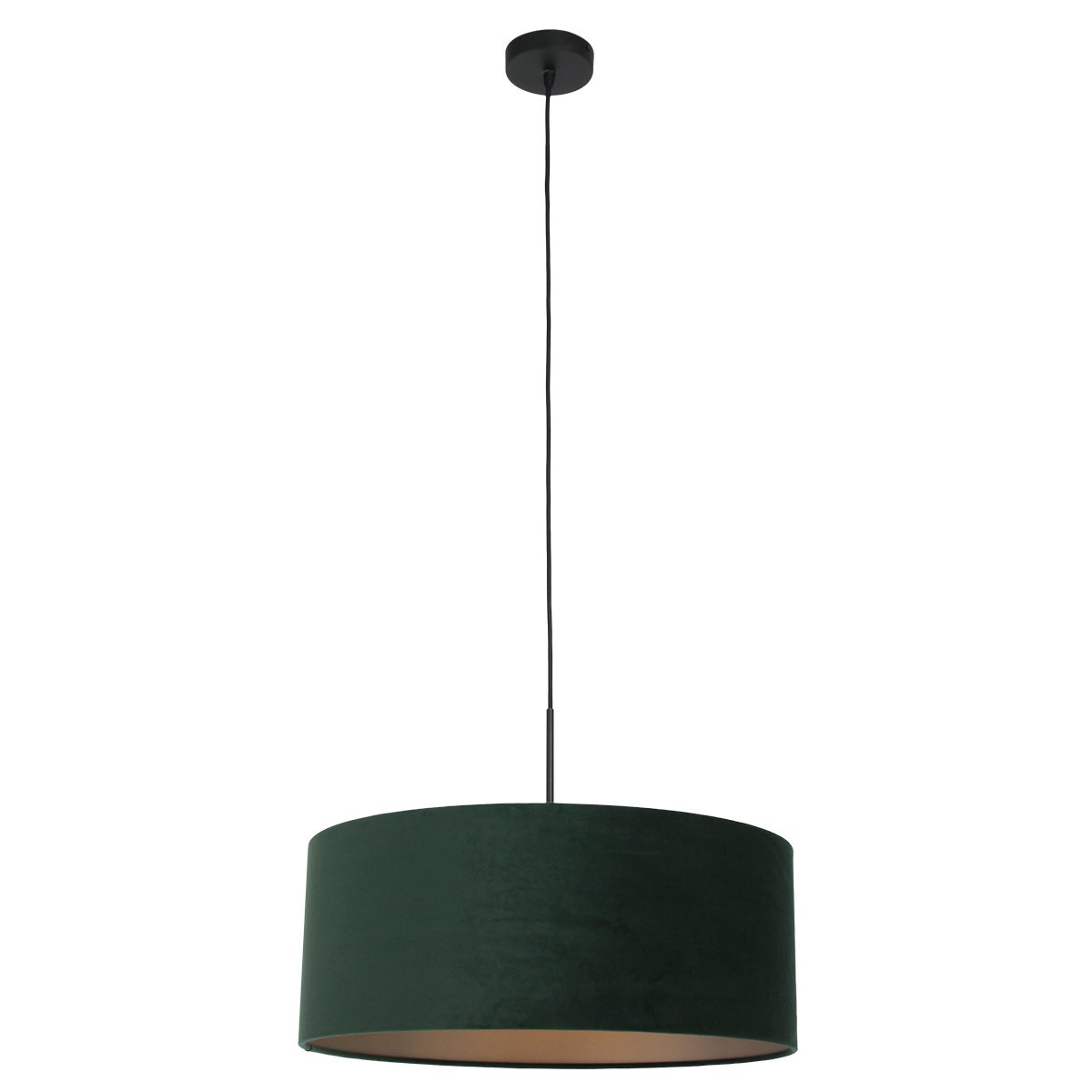 Steinhauer hanglamp Sparkled - 1 lichts - 50x 200 cm - zwart groen