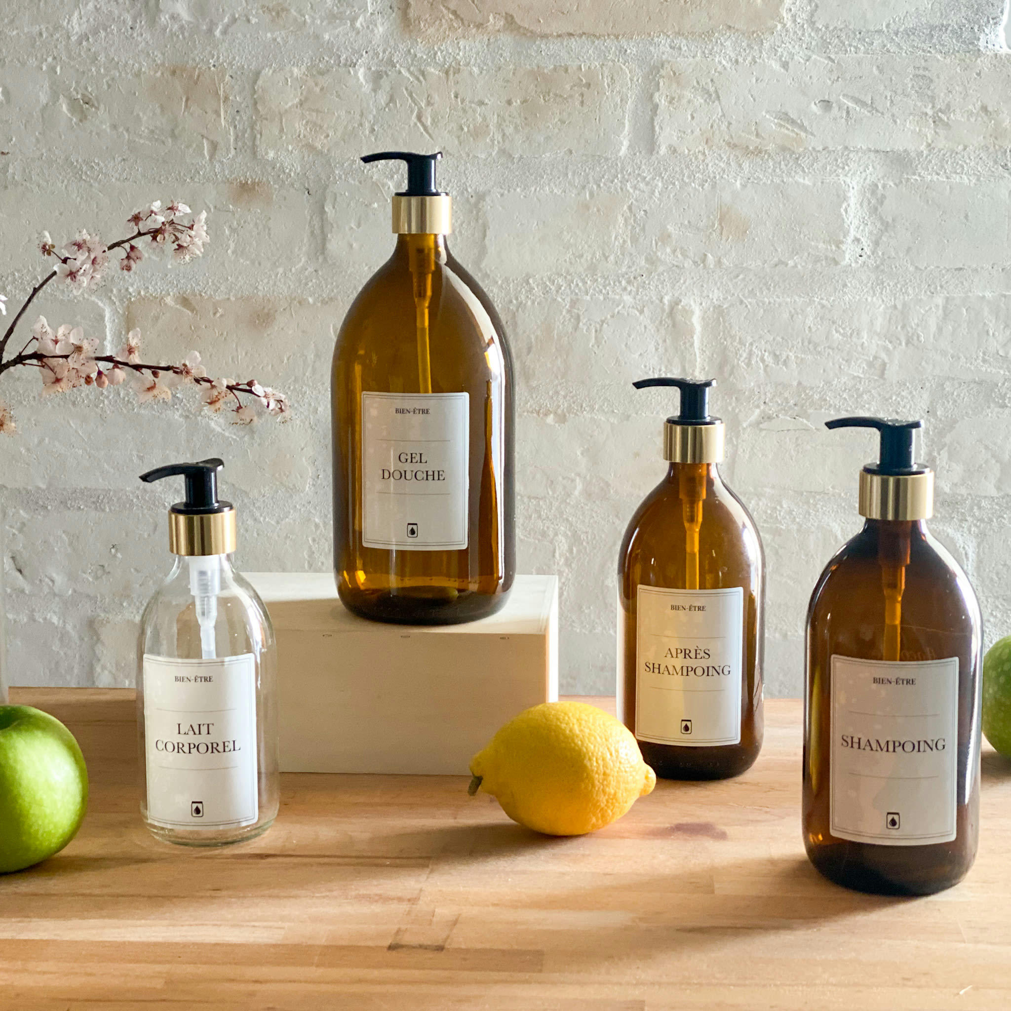 - Planche de 6 étiquettes waterproof - Univers BIEN-ÊTRE