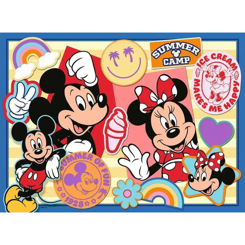 Puzzle 200-teilig Mickey und Minnie