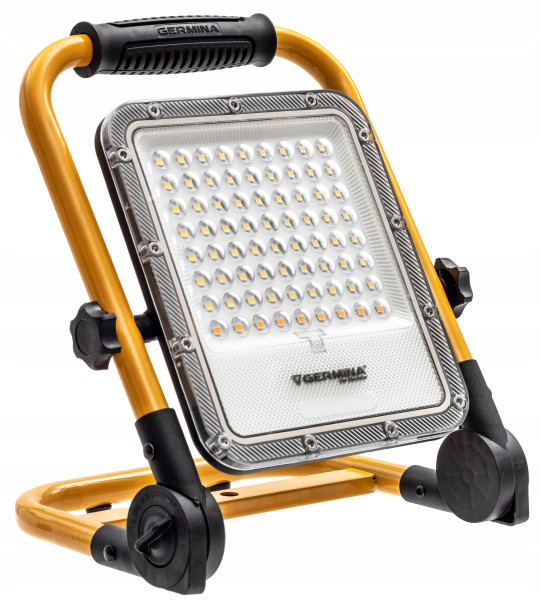 Naświetlacz bateryjny Germina akumulatorowy 50W   panel solarny