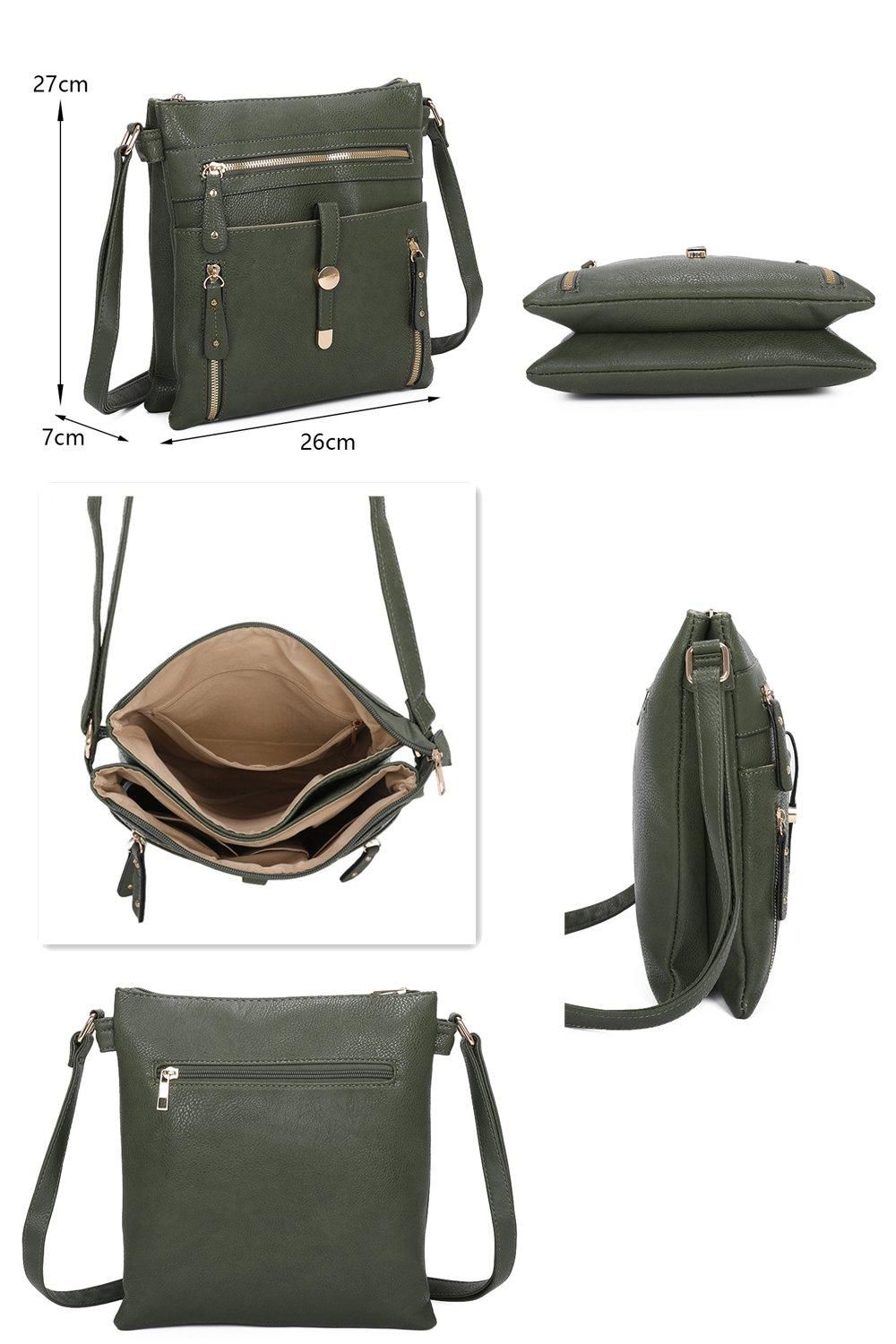 Fontanella Fashion Madura Multi-Pocketed PU Messenger Bag