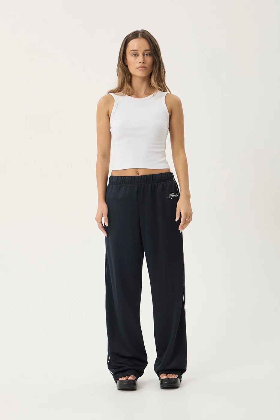 AFENDS Womens Avenue - Track Pant - Navy