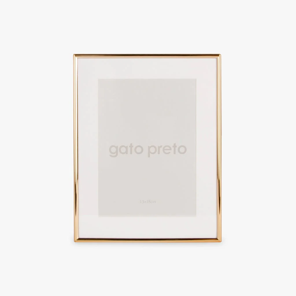 Moldura Lisa Dourada 13x18 SHINY & BRUSHED
