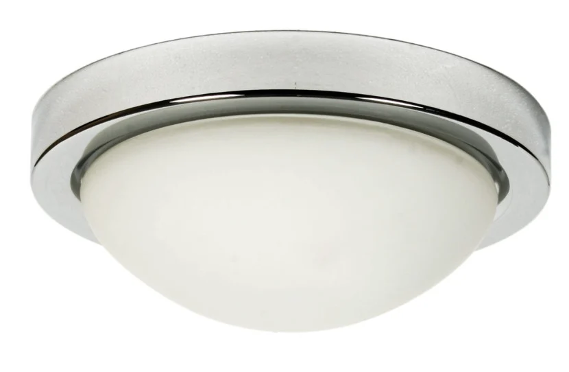 Plafonsatyna nikiel-biały okrągły 28cm RODA 1xE27x40W IP20 Candellux