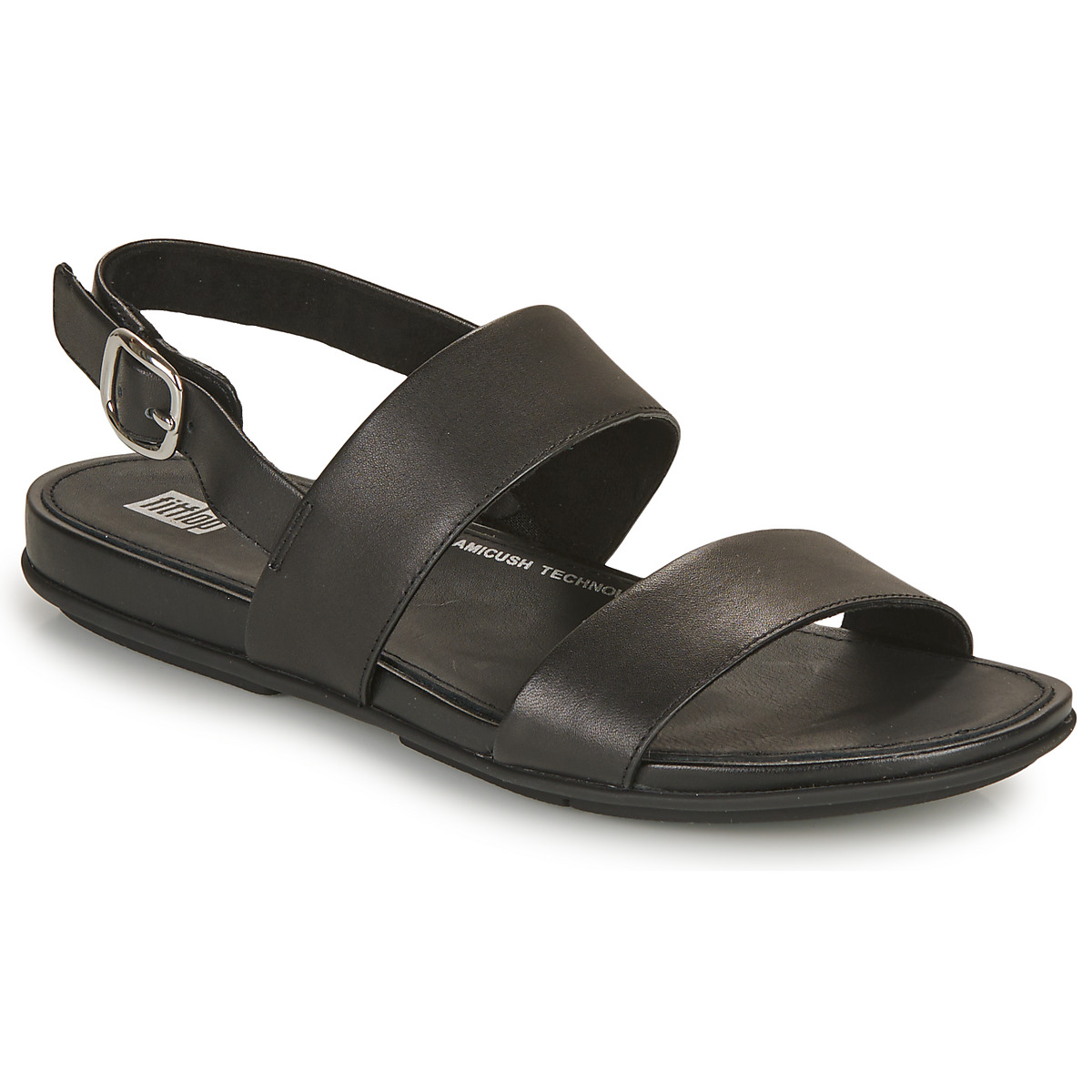 FitFlop - GRACIE LEATHER BACK-STRAP SANDALS -  black